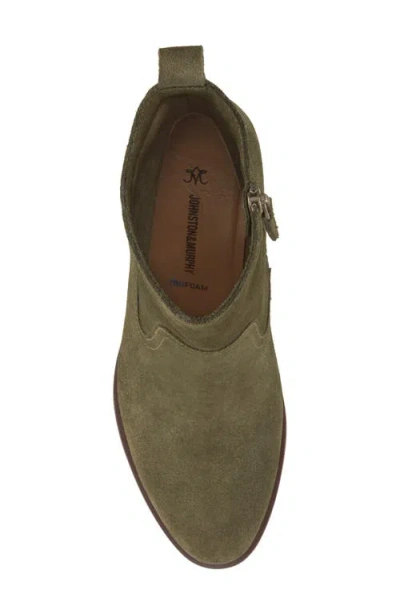 Johnston & Murphy Izzie Waterproof Platform Bootie In Green