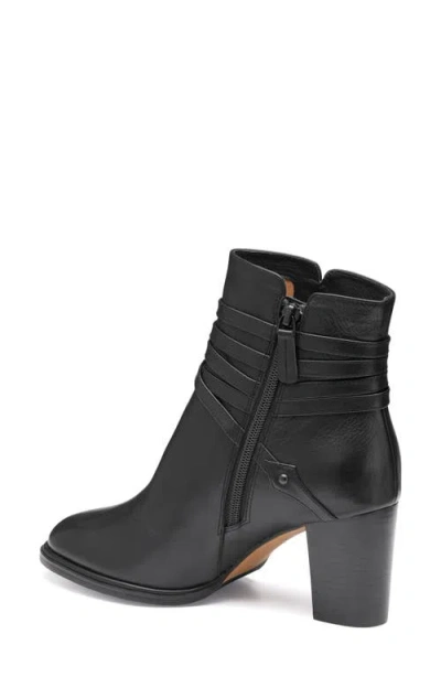 Johnston & Murphy Amy Belted Bootie In Black