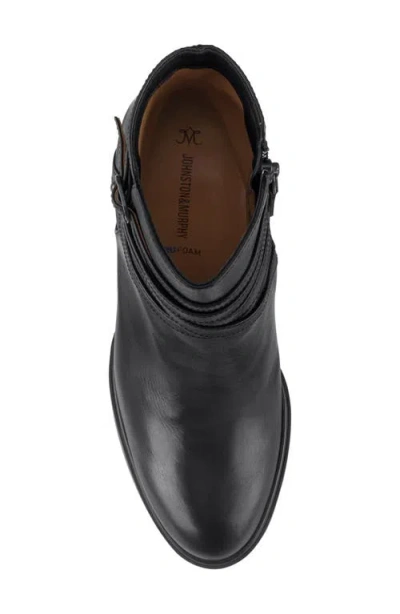 Johnston & Murphy Amy Belted Bootie In Black