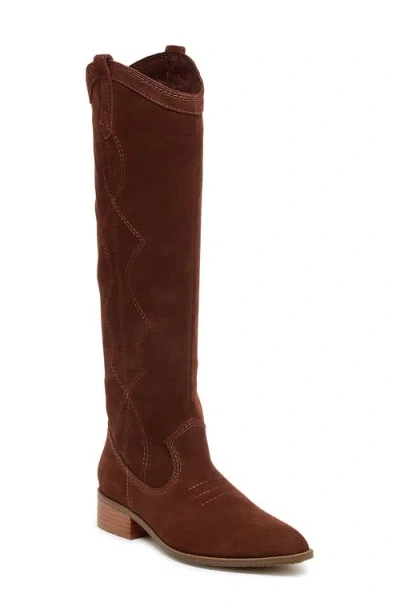 Kelsi Dagger Brooklyn Benson Knee High Western Boot In Brown