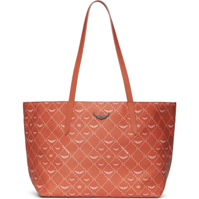 Zadig & Voltaire Z Shopper Monogram Flash Tote In Orange