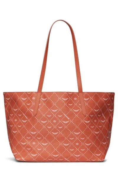 Zadig & Voltaire Z Shopper Monogram Flash Tote In Orange