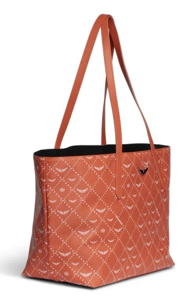 Zadig & Voltaire Z Shopper Monogram Flash Tote In Orange