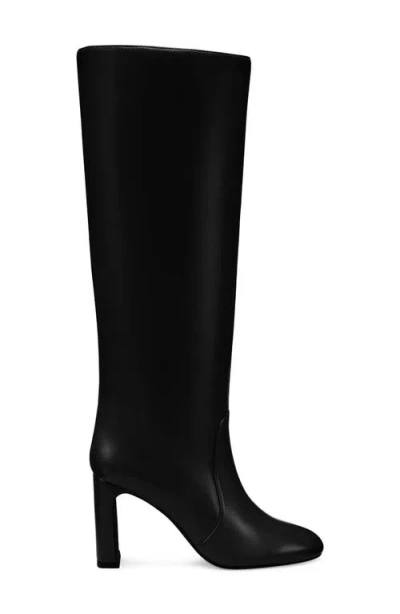Stuart Weitzman Sofia Zip 75 Suede Knee-high Boot In Black