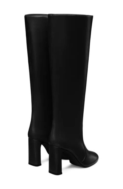 Stuart Weitzman Sofia Zip 75 Suede Knee-high Boot In Black