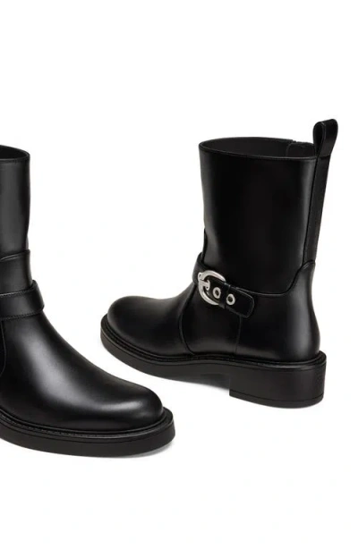 Stuart Weitzman Chrystie Zip Bootie In Black