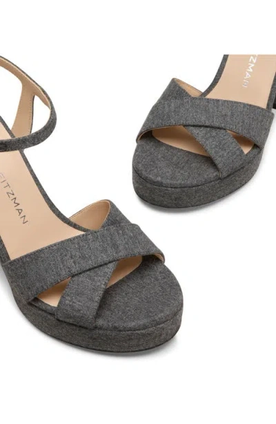 Stuart Weitzman Dayna Platform Sandal In Gray