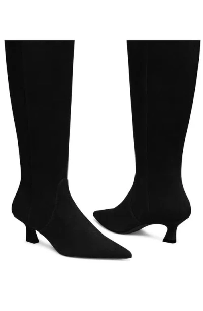Stuart Weitzman Vinnie Zip Boot 50 In Black