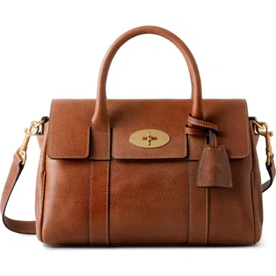 Mulberry Bayswater Small Grained Leather Shoulder Bag In Brown