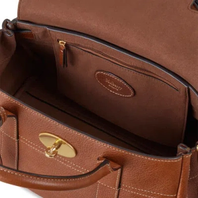 Mulberry Bayswater Small Grained Leather Shoulder Bag In Brown