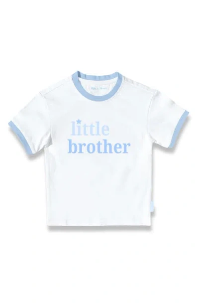 Bits & Bows Little Brother T-shirt In Blue