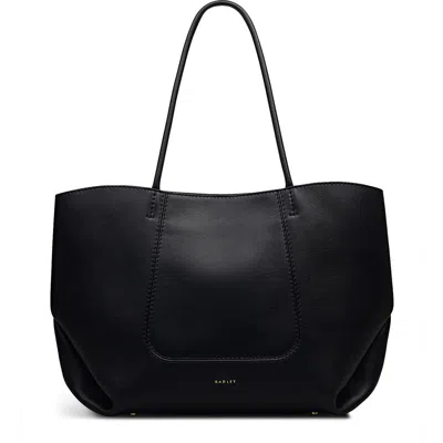 Radley London The Compton Medium Zip Top Leather Shoulder Bag In Black