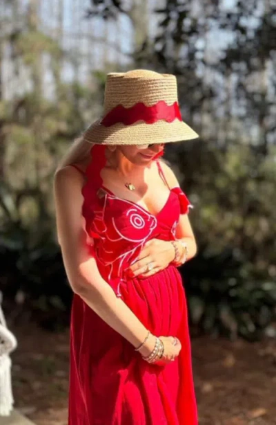 Bits & Bows Harbor Hat In Red