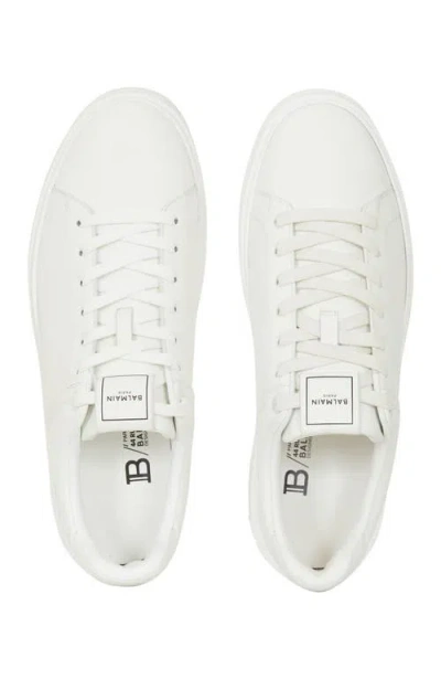 Balmain B Court Calfskin Sneaker In White