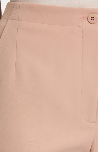 Santorelli Beth Soft Stretch Crepe Mid-rise Flared Pant In Pink