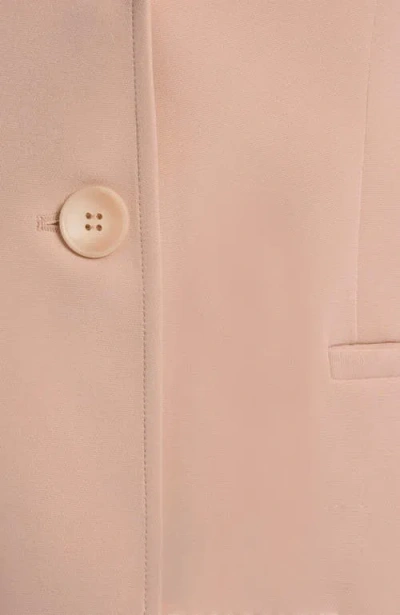 Santorelli Juno Double Button Jacket In Soft Stretch Crepe In Pink