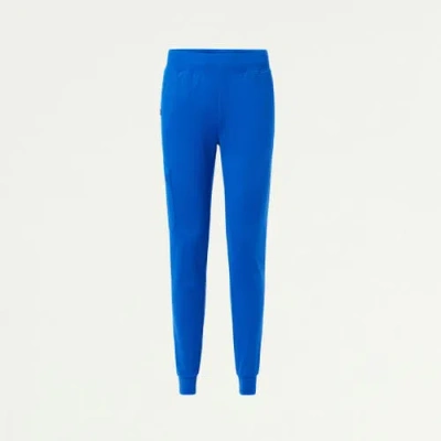 Jaanuu 6-pocket Slim Knit Scrub Jogger In Blue