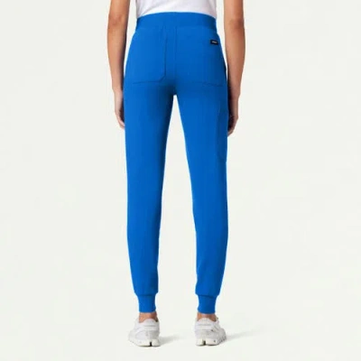 Jaanuu 6-pocket Slim Knit Scrub Jogger In Blue