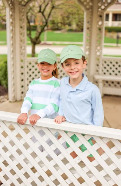 Bits & Bows Golf Clubs Twill Bow Baseball Hat In Green