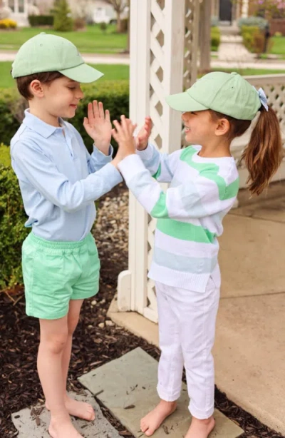 Bits & Bows Golf Clubs Twill Bow Baseball Hat In Green