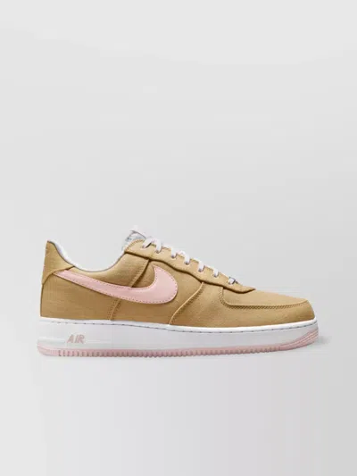 Nike Low-top Rubber Sole Sneakers With Contrast Stitching In Brown