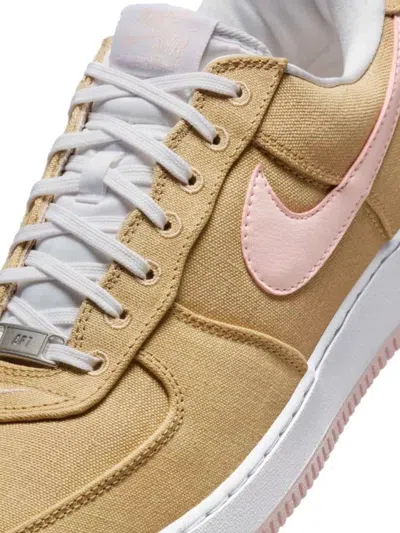 Nike Low-top Rubber Sole Sneakers With Contrast Stitching In Brown