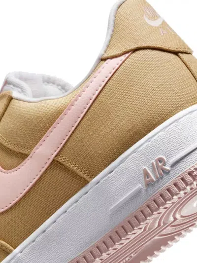 Nike Low-top Rubber Sole Sneakers With Contrast Stitching In Brown