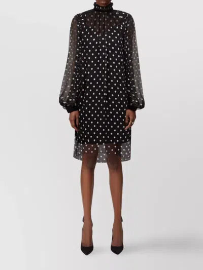 Nina Ricci Polka-dot Ruffled Mini Dress In Multi
