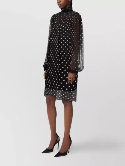 Nina Ricci Polka-dot Ruffled Mini Dress In Multi