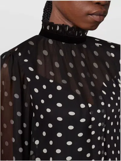Nina Ricci Polka-dot Ruffled Mini Dress In Multi