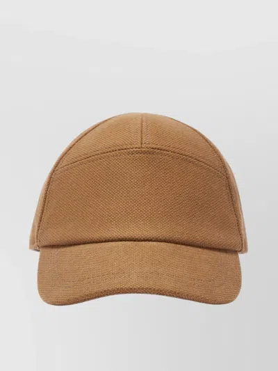 1989 Studio Panelled Curved Brim Cap In Brown