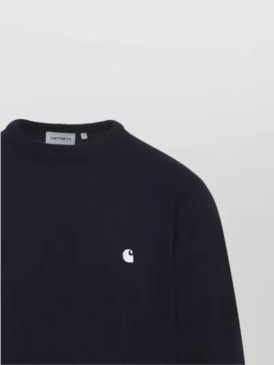 Carhartt Black Cotton Madison Sweater In Blue