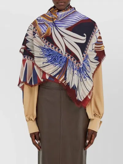 Ferragamo Rectangular Scarf Featuring Intricate Pattern