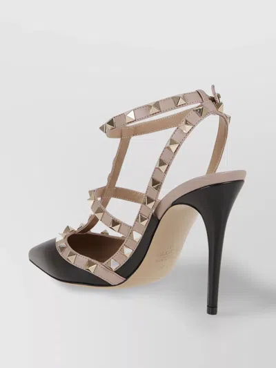 Valentino Garavani Valentino Rockstud Caged 100 Patent Pump In Black