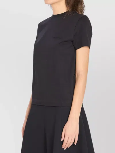 Jacquemus Grosgrain Short Sleeve T-shirt In Blue