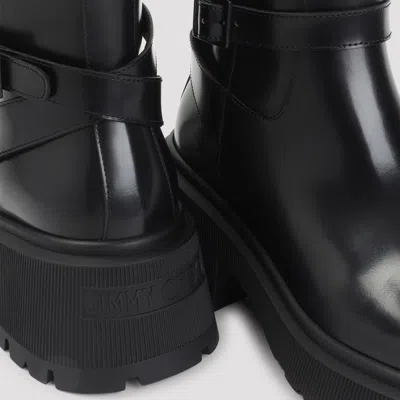 Jimmy Choo 'flat Chunky Sole Ankle Boots' In Black