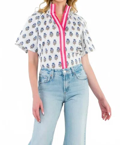 Thml Lauren Top In White Multi In Multi