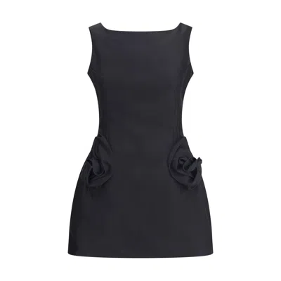 Magda Butrym Mini Dress With Rosehip Detail In Black