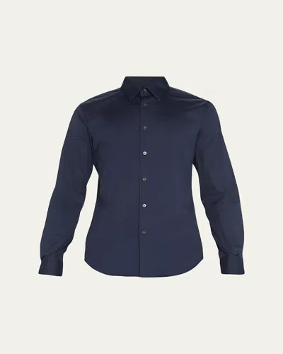 Theory Sylvain Button Down In Wealth In Black