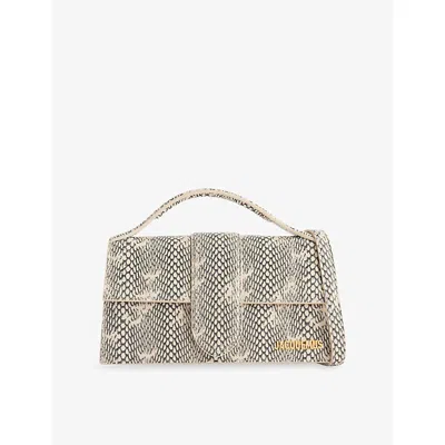 Jacquemus Womens Beige Le Grand Bambino Leather Top Handle Bag In Multi
