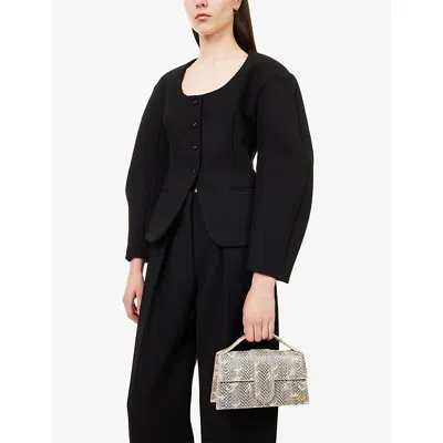 Jacquemus Womens Beige Le Grand Bambino Leather Top Handle Bag In Multi