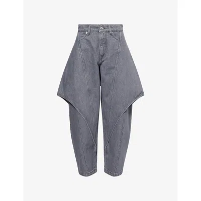 Jw Anderson "sculptural" Jeans In Gray