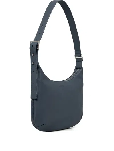 Samsoe & Samsoe Mini Safreja Half-moon Shouder Bag In Blue