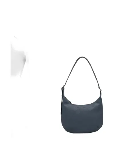 Samsoe & Samsoe Mini Safreja Half-moon Shouder Bag In Blue