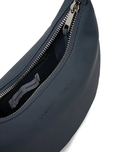 Samsoe & Samsoe Mini Safreja Half-moon Shouder Bag In Blue