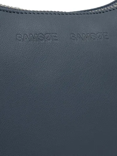 Samsoe & Samsoe Mini Safreja Half-moon Shouder Bag In Blue