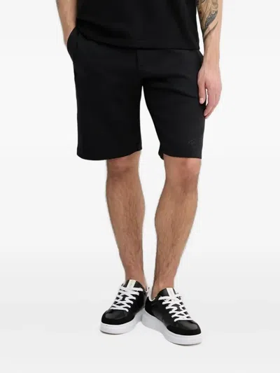 Paul & Shark Drawstring Track Shorts In Black