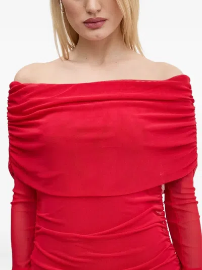 Never Fully Dressed Off-shoulder Maxi Dress In Red