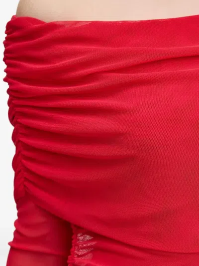 Never Fully Dressed Off-shoulder Maxi Dress In Red