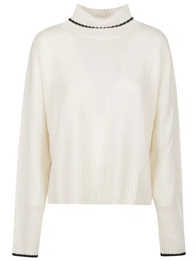 Pinko Falkland Pimped Neck Turtleneck Sweater In Multi